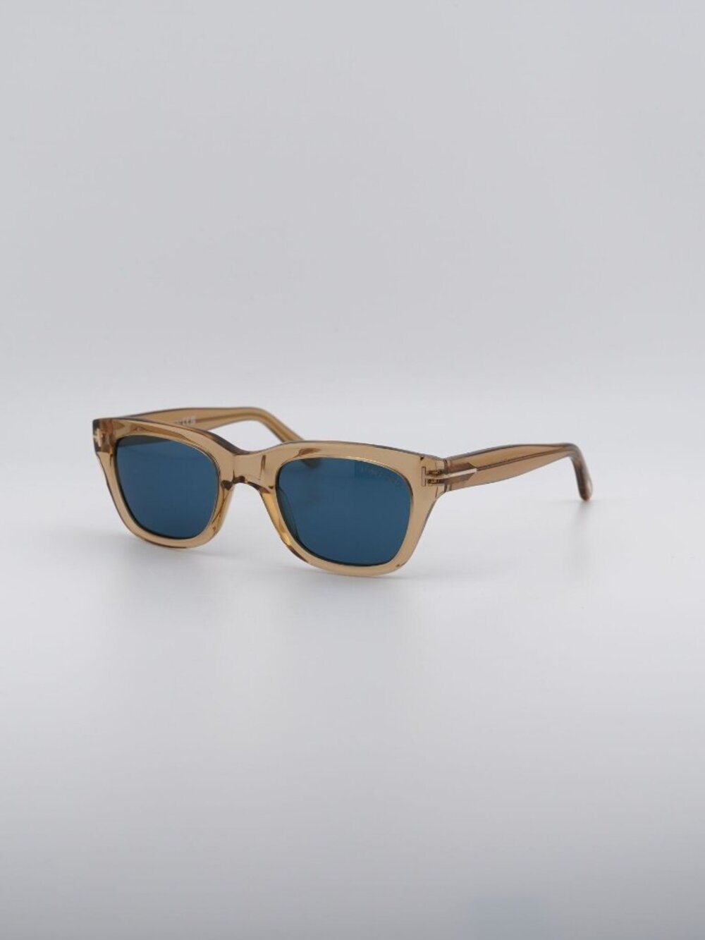 Tom Ford Snowdon FT0237 45V Sunglasses Brown 50mm Square Frame, Blue Lenses